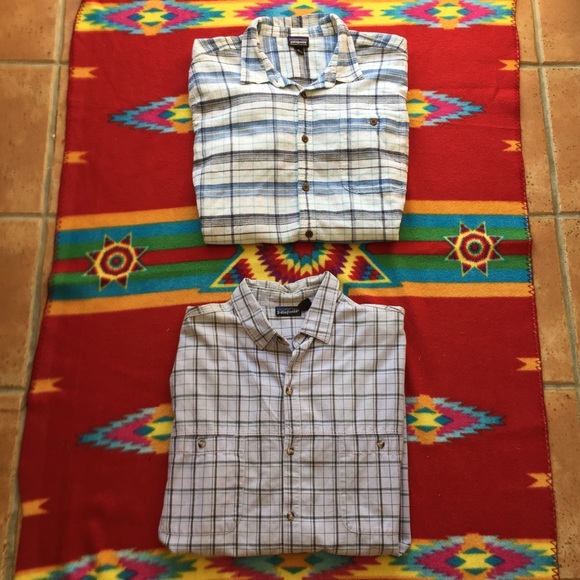 Lot 2 Patagonia Mens Plaid Front Button Shirts XL - Picture 12 of 12